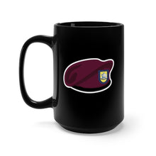 Load image into Gallery viewer, Black Mug 15oz - Army - Maroon Beret - Flash - DUI - 173rd Support Battalion wo Txt X 300