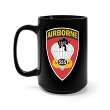 Load image into Gallery viewer, Black Mug 15oz - Army - 555th Parachute Infantry Battalion wo Txt X 300