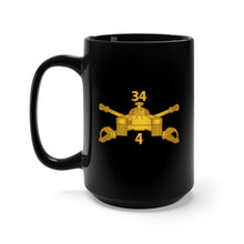 Load image into Gallery viewer, Black Mug 15oz - Army - 4th Bn 34th Armor - Armor Branch wo Txt