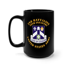 Load image into Gallery viewer, Black Mug 15oz - Army - 2nd Bn - 58th Infantry - US Army
