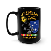 Load image into Gallery viewer, Black Mug 15oz - Army - 1st Cavalry (Air Cav) - 23rd Infantry Division w SVC