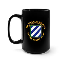 Load image into Gallery viewer, Black Mug 15oz - Army - 3rd ID - The Rock of the Marne