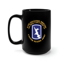 Load image into Gallery viewer, Black Mug 15oz - 67th Infantry Brigade - SSI - All Hell Cant stop Us X 300