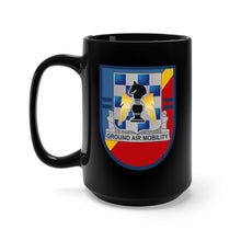 Load image into Gallery viewer, Black Mug 15oz - Army - 2nd Bn (Assault), 82nd Aviation Regiment Flash w DUI wo Txt