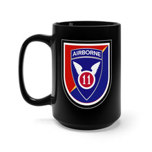 Load image into Gallery viewer, Black Mug 15oz - Army - Flash w DUI - 2nd Infantry Brigade Combat Team (Airborne) - 11th Airborne Div X 300