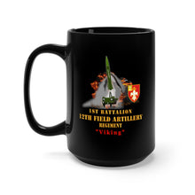 Load image into Gallery viewer, Black Mug 15oz - Army - 1st Bn, 12th FAR, Ft Sill, OK, MGM 52 - Lance - Short X 300