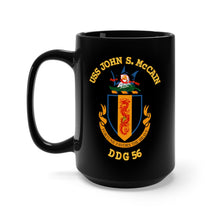 Load image into Gallery viewer, Black Mug 15oz - Navy - USS John S. McCain (DDG-56) wo BakGrd
