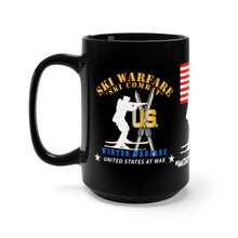 Load image into Gallery viewer, Black Mug 15oz - Amy, Navy, Marines, Air Force, National Guard, USCG, Ski Warfare - Ski Combat - Winter Warfare - Winter Soldier