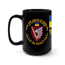 Load image into Gallery viewer, Black Coffee Mug 15oz - Ukraine - 79th Air Assault Brigade - Unity IS Power - Ukrainian Air Assault Forces - Always First