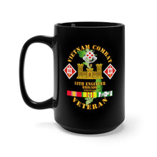 Load image into Gallery viewer, Black Mug 15oz - Army - Vietnam Combat Engineer - 18th Engineer Bde w SVC