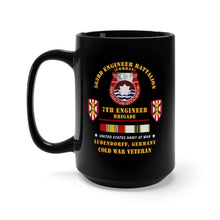 Load image into Gallery viewer, Black Mug 15oz - Army - 563rd Engineer Bn, 7th Eng Bde, Ludendorff, Germany w COLD SVC X 300