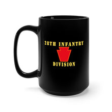 Load image into Gallery viewer, Black Mug 15oz - Army - 28th Infantry Division X 300