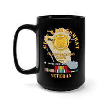 Load image into Gallery viewer, Black Mug 15oz - Army - Gulf War Combat Vet - Transportation Corps X 300