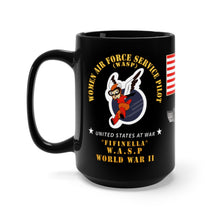 Load image into Gallery viewer, Black Mug 15oz - Army Air Corps - WASP - Women Air Force Service Pilots - Finella - World War Two