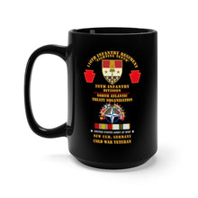 Load image into Gallery viewer, Black Mug 15oz - Army - 110th Infantry Regiment - 28th Inf Div, NATO - New Ulm, Germany w COLD SVC X 300