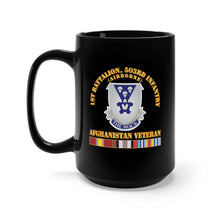Load image into Gallery viewer, Black Mug 15oz - Army - 1st Bn 503rd Infantry - Afghanistan Veteran X 300