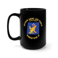 Load image into Gallery viewer, Black Mug 15oz - SSI - AAF - 2nd Air Force - WWII - USAAF x 300