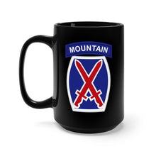 Load image into Gallery viewer, Black Mug 15oz - Army - 10th Mountain Division wo Txt