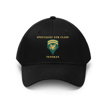 Load image into Gallery viewer, Army - Specialist 6th Class - SP6 - Veteran - V1 - Hats