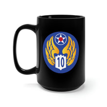 Load image into Gallery viewer, Black Mug 15oz - SSI - AAF - 10th Air Force wo Txt X 300