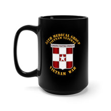 Load image into Gallery viewer, Black Mug 15oz - Army - 55th Medical Group - Vietnam Vet