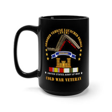 Load image into Gallery viewer, Black Mug 15oz - Armoured Vehicle Launcher Bridge (AVLB) - Launching - w Germany Tab - COLD WAR VET X 300