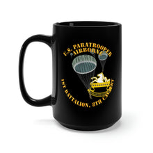 Load image into Gallery viewer, Black Mug 15oz - Army - Us Paratrooper - 1st Battalion 8th Cavalry