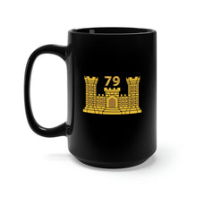 Load image into Gallery viewer, Black Mug 15oz - Army - 79th Engineer Battalion - ENG Branch X 300