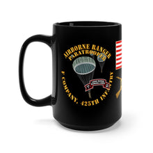 Load image into Gallery viewer, Black Mug 15oz - Army - F Company, 425th Long Range Surveillance (RANGER)