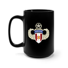 Load image into Gallery viewer, Black Mug 15oz - Army - 44th Medical Brigade w Master Airborne