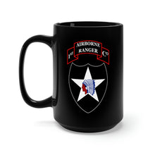 Load image into Gallery viewer, Black Mug 15oz - 1st Ranger Infantry Company - 2nd ID SSI X 300