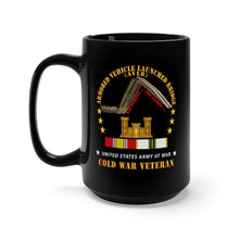Load image into Gallery viewer, Black Mug 15oz - Armored Vehicle Launcher Bridge (AVLB) - Launching - w COLD WAR VET X 300