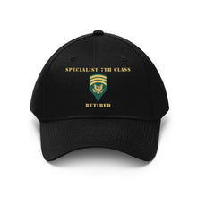 Load image into Gallery viewer, Army - Specialist 7th Class - SP7 - Retired Hats