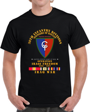 Load image into Gallery viewer, Army - 38th Infantry Division - W Iraq Svc Ribbons - Oif Classic T Shirt