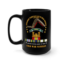 Load image into Gallery viewer, Black Mug 15oz - Armoured Vehicle Launcher Bridge (AVLB) - Launching - w KoreaTab - COLD WAR VET X 300