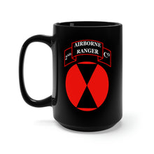 Load image into Gallery viewer, Black Mug 15oz - 2nd Ranger Company - 7th Infantry Division - SSI X 300