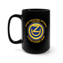 Load image into Gallery viewer, Black Mug 15oz - 102nd Infantry Division - Ozark - US Army