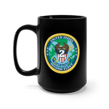 Load image into Gallery viewer, Black Mug 15oz - Navy - United States Second Fleet wo Txt X 300
