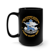 Load image into Gallery viewer, Black Mug 15oz - Army - 173rd Support Battalion - To Our Utmost - US Army - DUI X 300