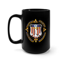 Load image into Gallery viewer, Black Mug 15oz - USMM - Emblem - US Merchant Marine - 1