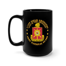 Load image into Gallery viewer, Black Mug 15oz - Army - 171st Field Artillery - Eyes of the Artillery - ARNG - DUI w FA Sep X 300