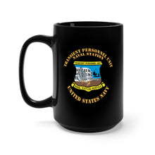 Load image into Gallery viewer, Black Mug 15oz - Navy - Transient Personnel Unit - Naval Station Norfolk X 300