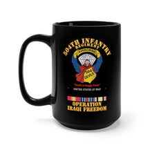 Load image into Gallery viewer, Black Mug 15oz - Army - 504th Infantry Regiment - Devils - OIF X 300