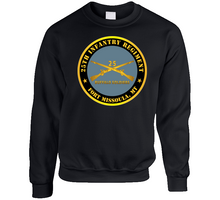 Load image into Gallery viewer, Army - 25th Infantry Regiment - Fort Missoula, MT - Buffalo Soldiers w Inf Branch V1 Classic T Shirt & Crewneck Sweatshirt