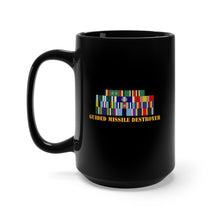 Load image into Gallery viewer, Black Mug 15oz - Navy - Destroyer - USS John S McCain - Ships Ribbons ONLY V1