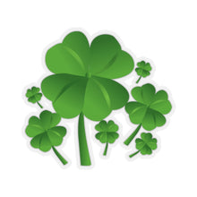 Load image into Gallery viewer, Kiss-Cut Stickers - St. Patrick's Day - Four Leaf Clovers