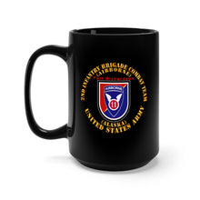 Load image into Gallery viewer, Black Mug 15oz - Army - 2nd Infantry Brigade Combat Team - Flash - Fr Richardson, AK X 300