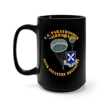 Load image into Gallery viewer, Black Mug 15oz - Army - US Paratrooper - 88th Infantry Regiment X 300