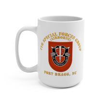 Load image into Gallery viewer, Army - 7th Special Forces Group with Flash - Fort Bragg, NC - Mug