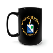 Load image into Gallery viewer, Black Mug 15oz - 442nd Infantry Regiment - COA - Go for Broke X 300